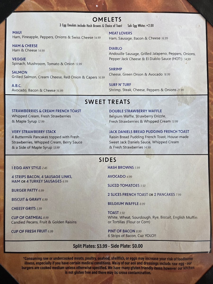 The Hangout Restaurant & Beach Bar Menu - Image 1