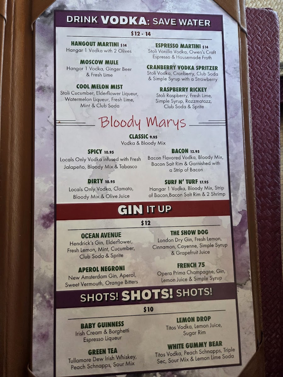 The Hangout Restaurant & Beach Bar Menu - Image 5